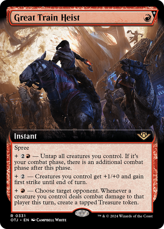 Great Train Heist (Extended Art) [Outlaws of Thunder Junction] [Foil]