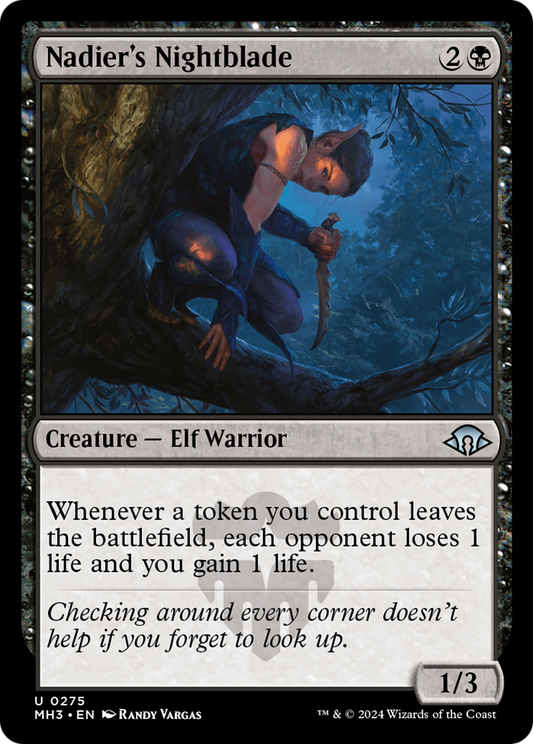 Nadier's Nightblade [Modern Horizons 3] [Foil]