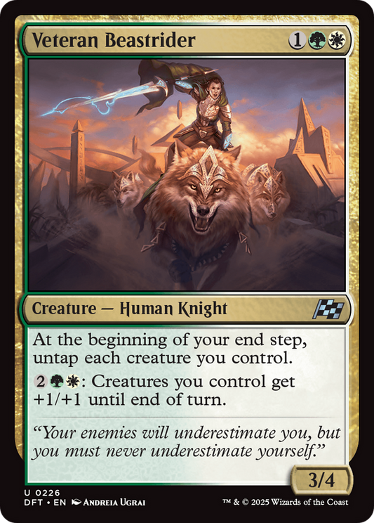 Veteran Beastrider [Aetherdrift] [Foil]