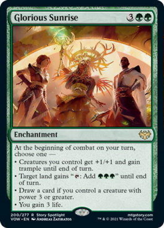 Glorious Sunrise [Innistrad: Crimson Vow] [Foil]