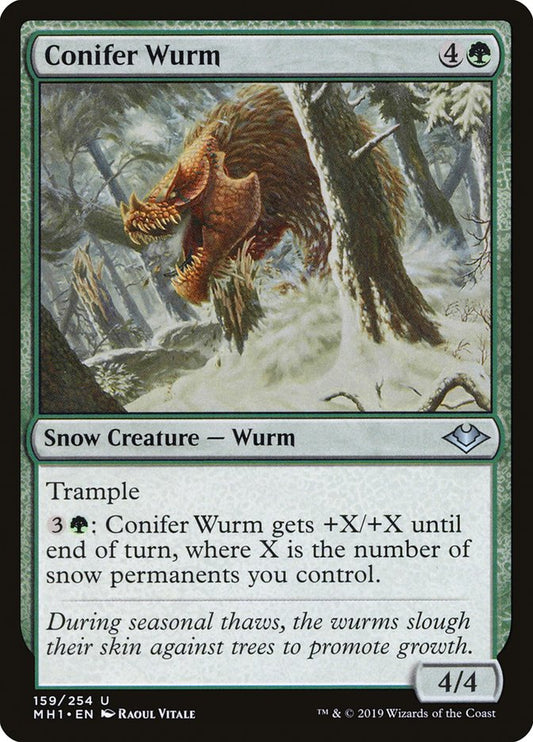 Conifer Wurm [Modern Horizons] [Foil]