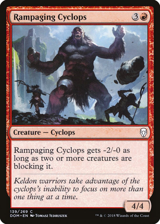 Rampaging Cyclops [Dominaria] [Foil]