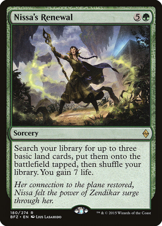 Nissa's Renewal [Battle for Zendikar] [Foil]