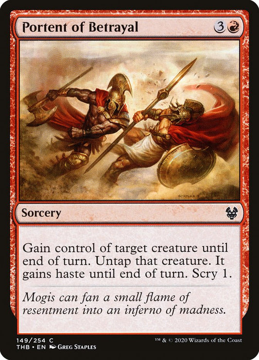 Portent of Betrayal [Theros Beyond Death] [Foil]