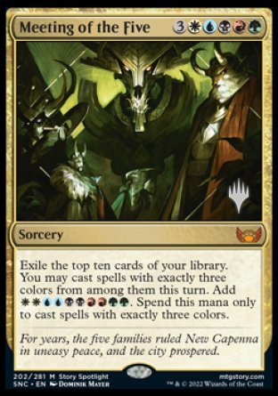 Meeting of the Five (Promo Pack) [Streets of New Capenna Promos] [Foil]