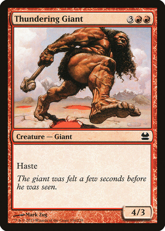 Thundering Giant [Modern Masters] [Foil]