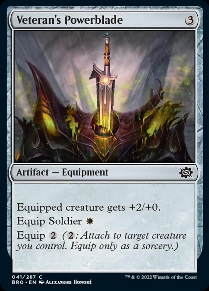 Veteran's Powerblade [The Brothers' War] [Foil]