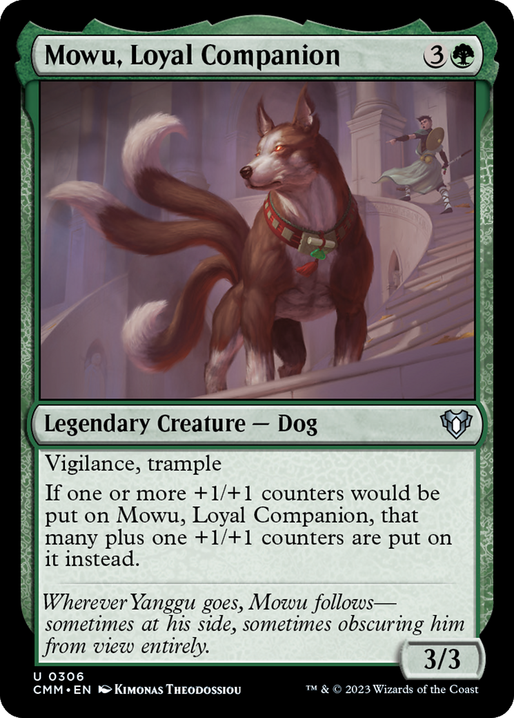 Mowu, Loyal Companion [Commander Masters] [Foil]