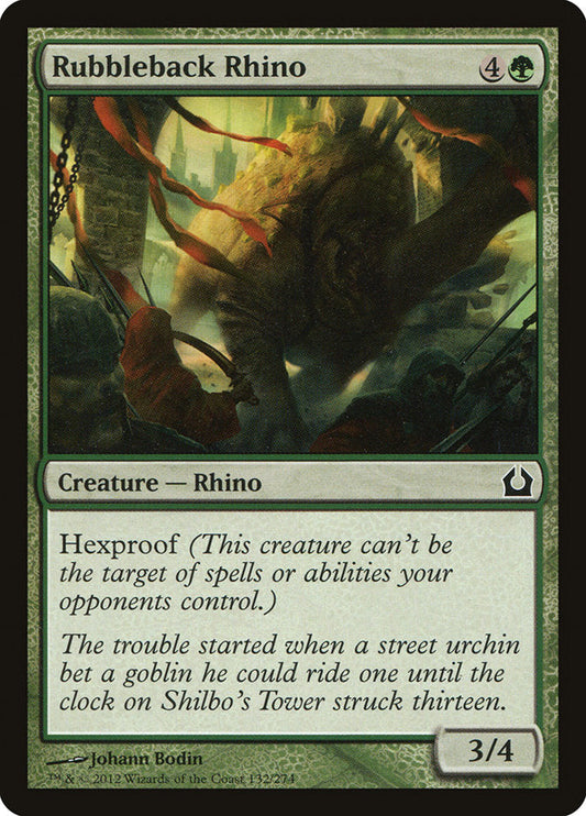 Rubbleback Rhino [Return to Ravnica] [Foil]