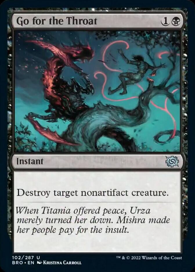 Go for the Throat [The Brothers' War] [Foil]