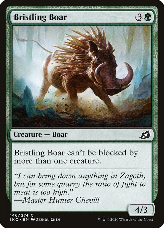Bristling Boar [Ikoria: Lair of Behemoths] [Foil]