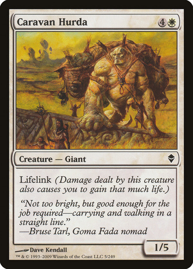 Caravan Hurda [Zendikar] [Foil]