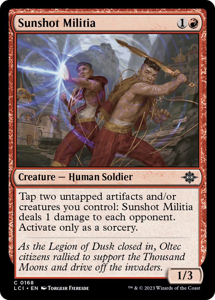 Sunshot Militia [The Lost Caverns of Ixalan] [Foil]