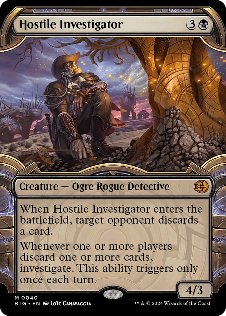Hostile Investigator (Showcase) [Outlaws of Thunder Junction: The Big Score] [Foil]
