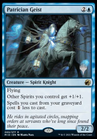 Patrician Geist (Promo Pack) [Innistrad: Midnight Hunt Promos] [Foil]