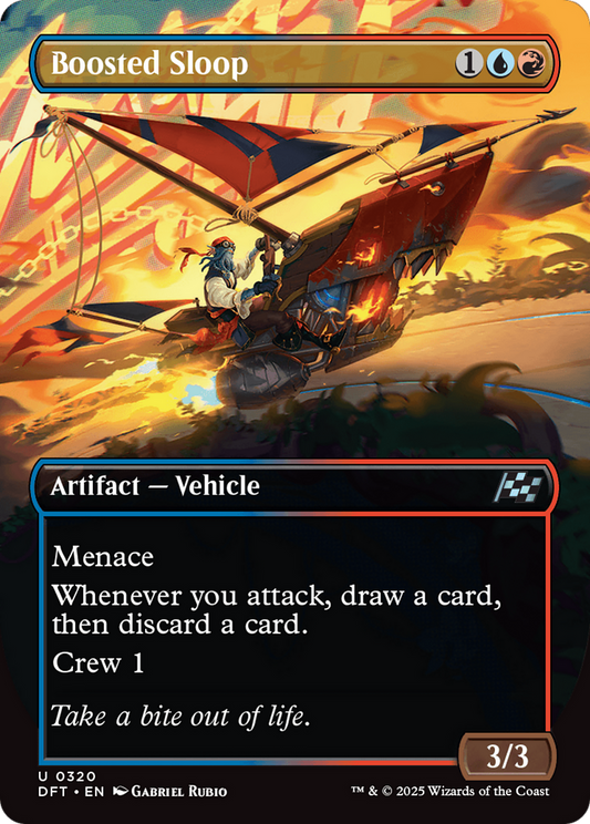 Boosted Sloop (Borderless) [Aetherdrift] [Foil]