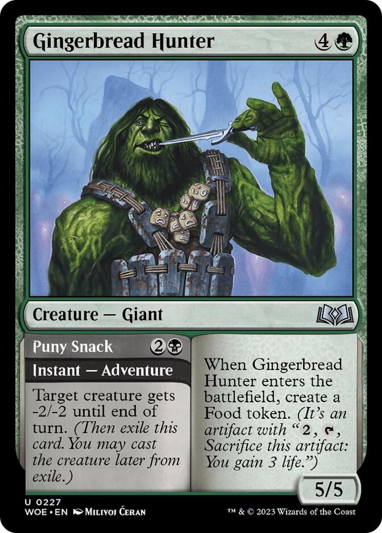 Gingerbread Hunter // Puny Snack [Wilds of Eldraine] [Foil]