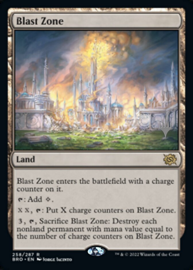 Blast Zone (Promo Pack) [The Brothers' War Promos] [Foil]