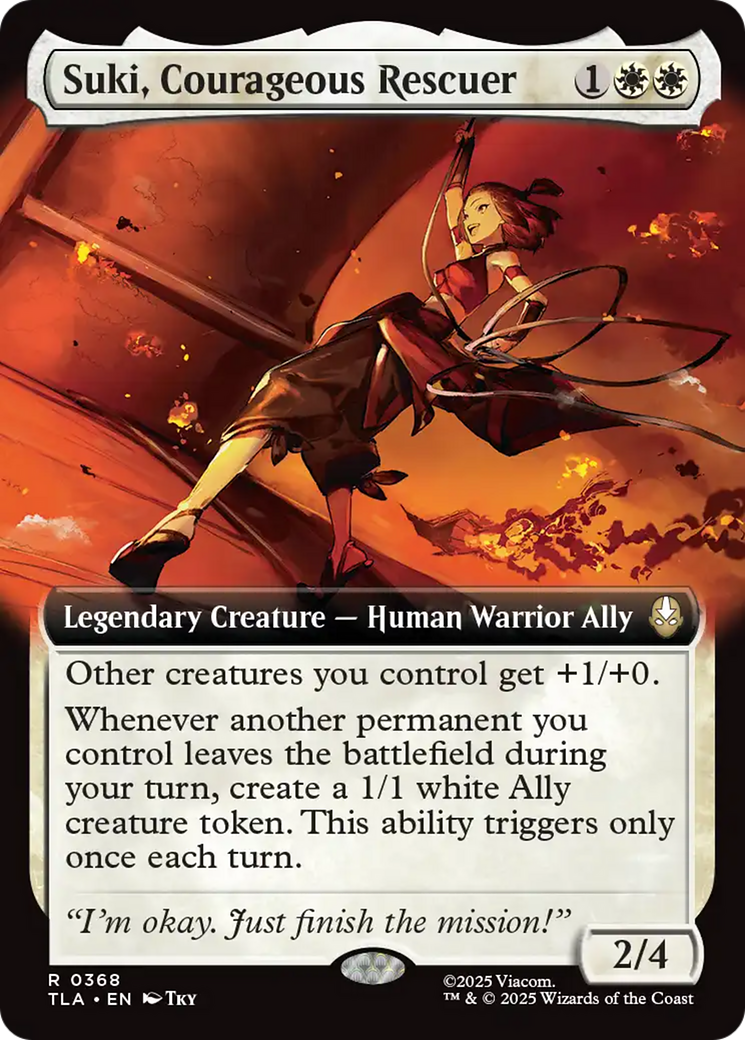Suki, Courageous Rescuer (Extended Art) [Avatar: The Last Airbender] [Foil]