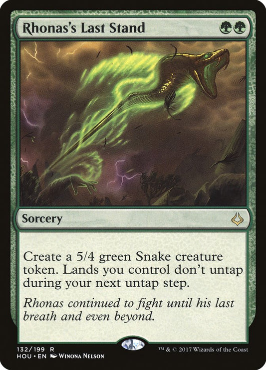 Rhonas's Last Stand [Hour of Devastation] [Foil]