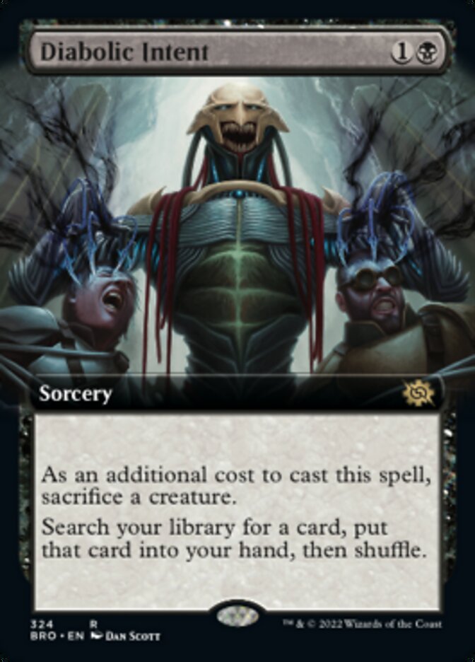 Diabolic Intent (Extended Art) [The Brothers' War] [Foil]