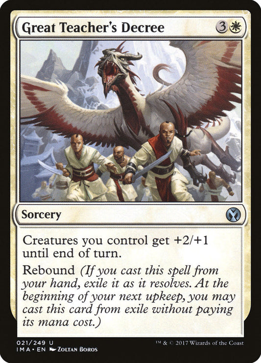 Great Teacher's Decree [Iconic Masters] [Foil]