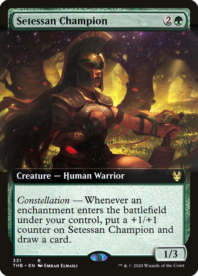 Setessan Champion (Extended Art) [Theros Beyond Death] [Foil]