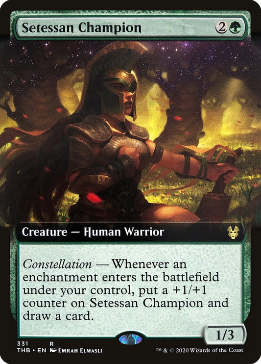 Setessan Champion (Extended Art) [Theros Beyond Death] [Foil]
