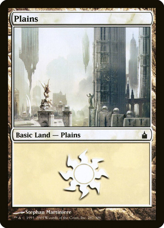 Plains (287) [Ravnica: City of Guilds] [Foil]