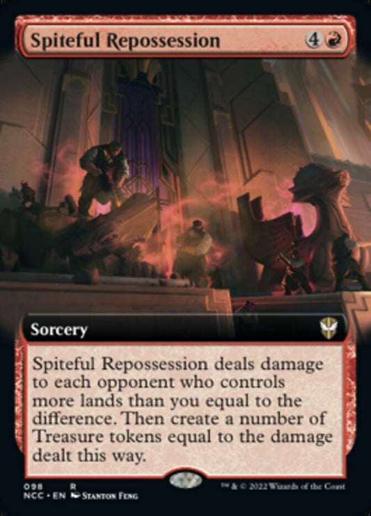 Spiteful Repossession (Extended Art) [Streets of New Capenna Commander] [Foil]