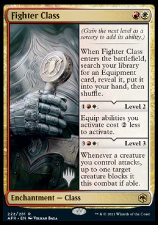 Fighter Class (Promo Pack) [Dungeons & Dragons: Adventures in the Forgotten Realms Promos] [Foil]