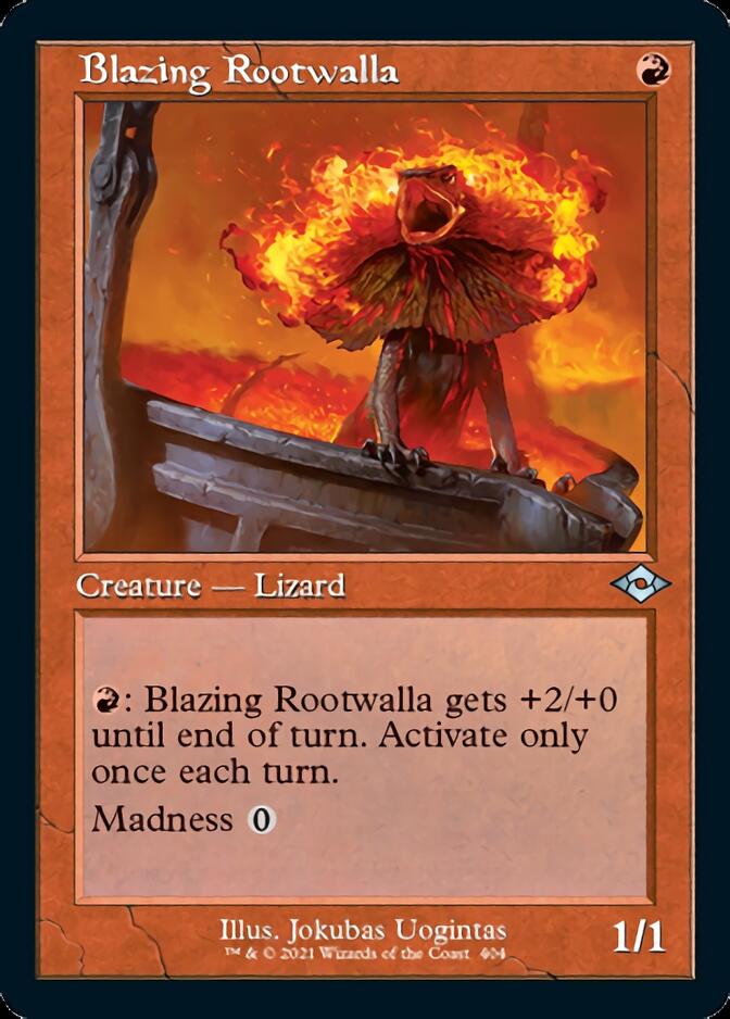 Blazing Rootwalla (Retro) [Modern Horizons 2] [Foil]