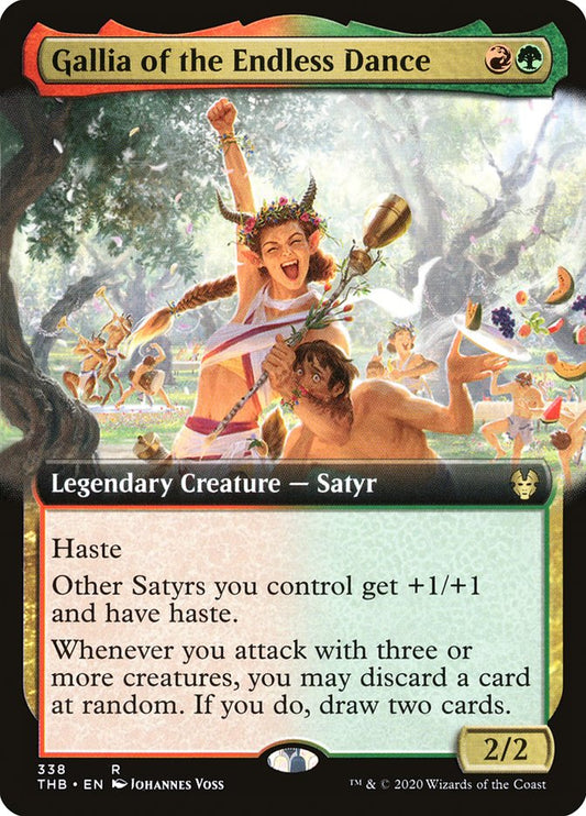 Gallia of the Endless Dance (Extended Art) [Theros Beyond Death] [Foil]
