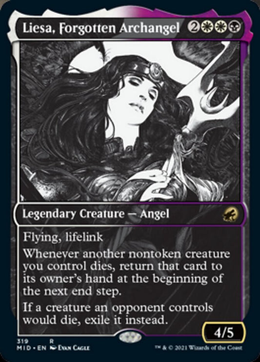 Liesa, Forgotten Archangel (Showcase Eternal Night) [Innistrad: Midnight Hunt] [Foil]