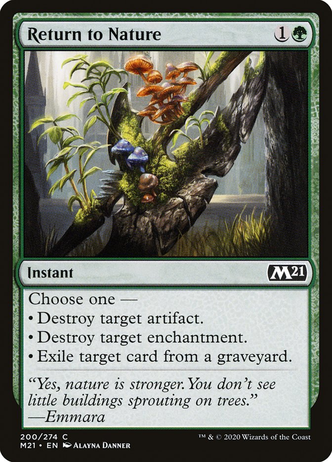 Return to Nature [Core Set 2021] [Foil]
