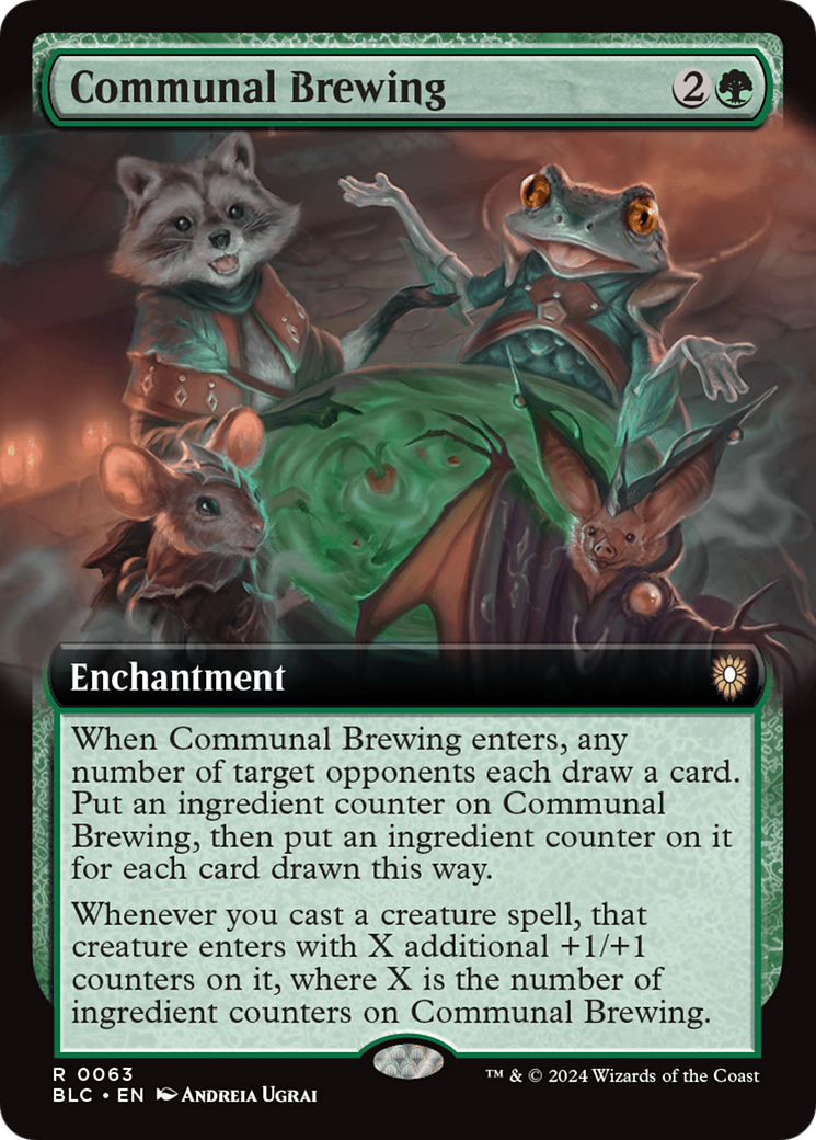 Communal Brewing (Extended Art) [Bloomburrow Commander] [Foil]