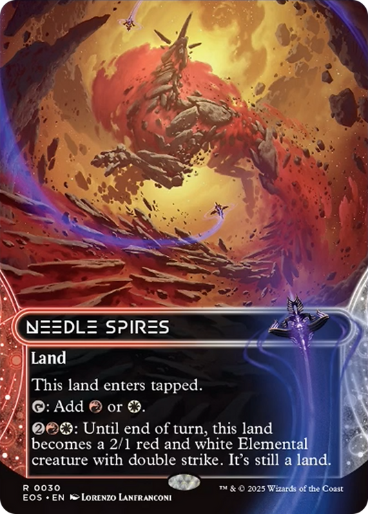 Needle Spires (0030) (Borderless) [Edge of Eternities: Stellar Sights] [Foil]