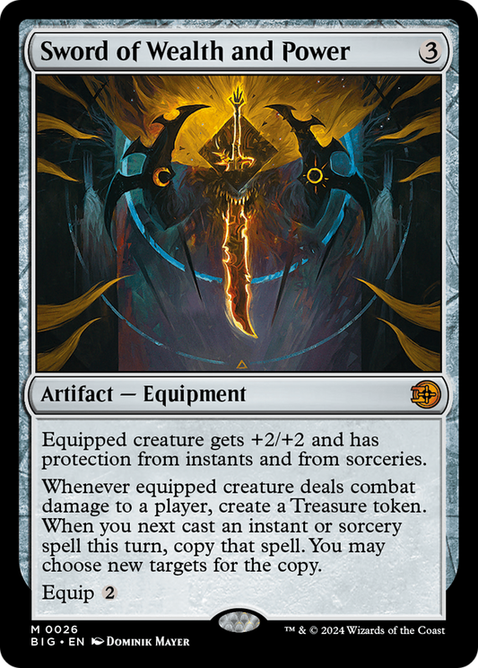 Sword of Wealth and Power [Outlaws of Thunder Junction: The Big Score] [Foil]