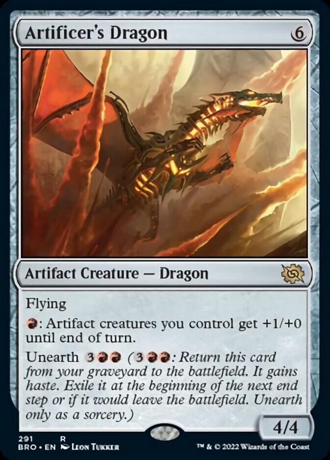 Artificer's Dragon [The Brothers' War] [Foil]