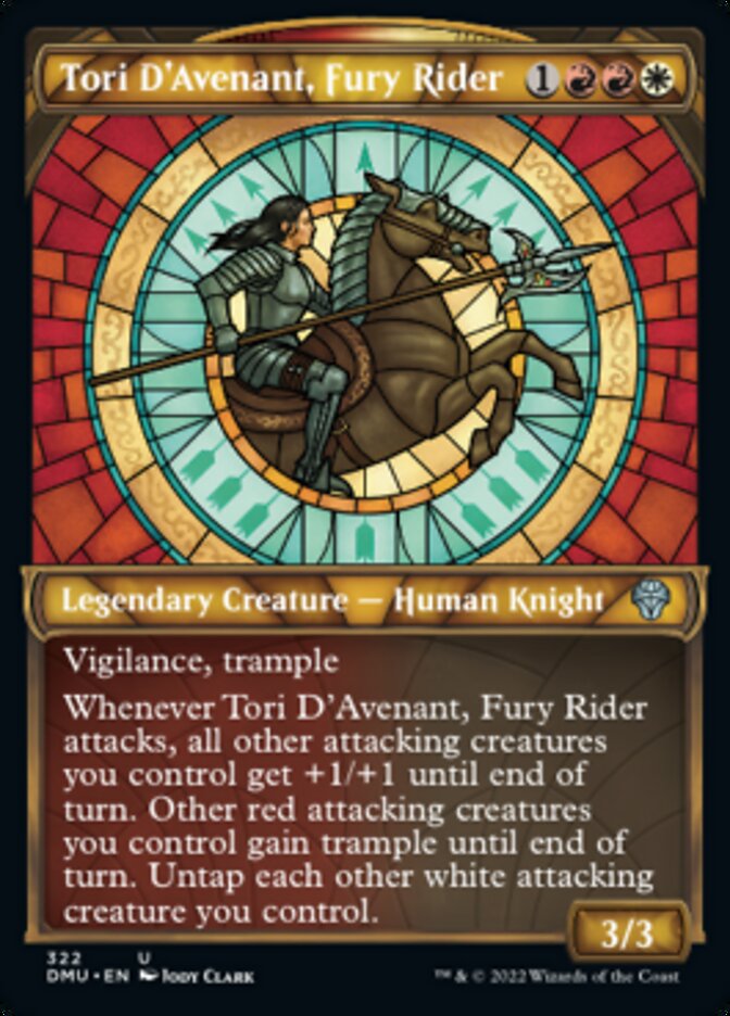Tori D'Avenant, Fury Rider (Showcase) [Dominaria United] [Foil]