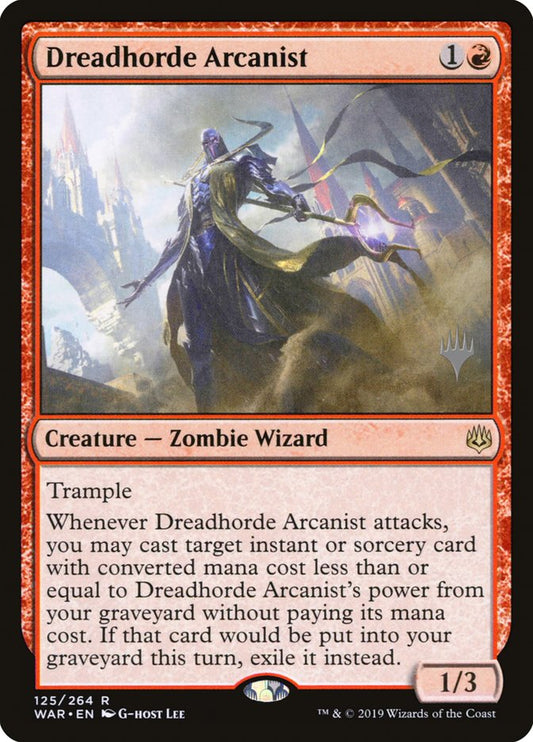 Dreadhorde Arcanist (Promo Pack) [War of the Spark Promos] [Foil]