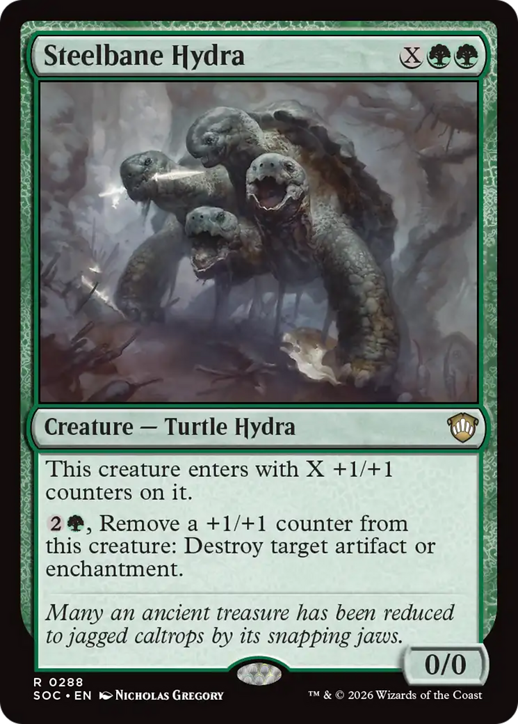 Steelbane Hydra [Secrets of Strixhaven Commander] [Foil]
