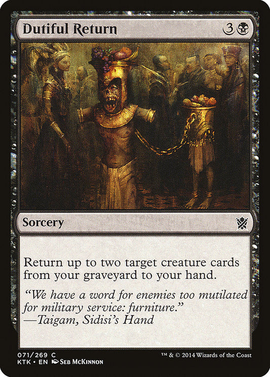 Dutiful Return [Khans of Tarkir] [Foil]