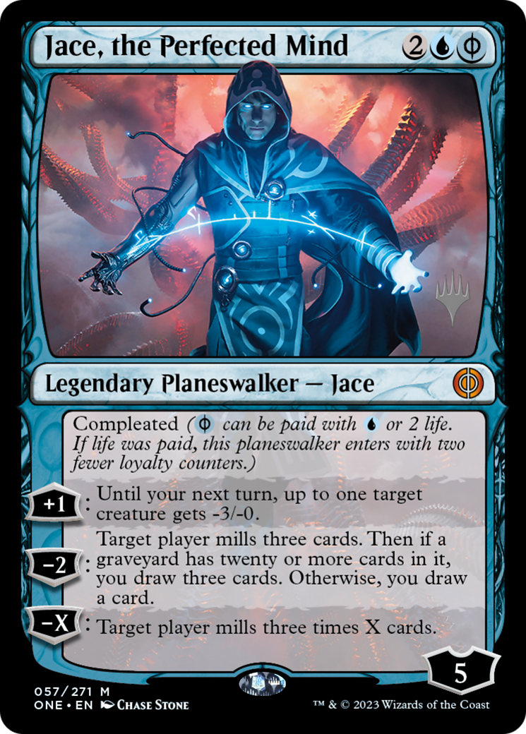 Jace, the Perfected Mind (Promo Pack) [Phyrexia: All Will Be One Promos] [Foil]