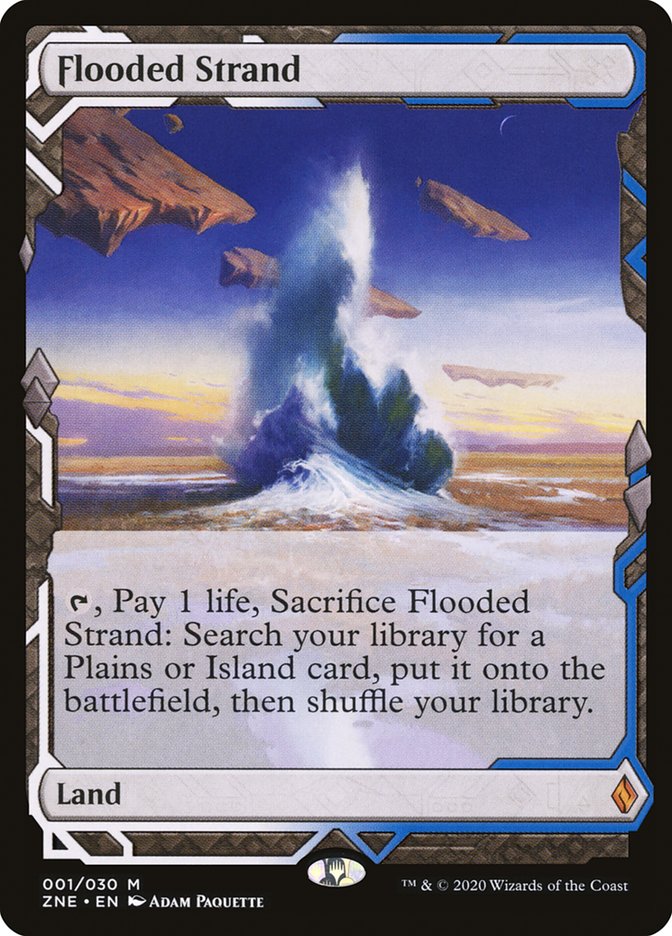 Flooded Strand (Expeditions) [Zendikar Rising Expeditions] [Foil]