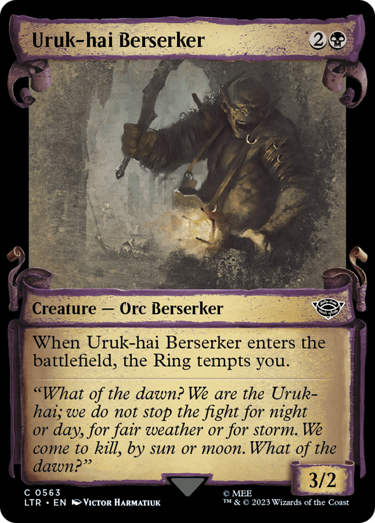 Uruk-hai Berserker [The Lord of the Rings: Tales of Middle-Earth Showcase Scrolls] [Foil]