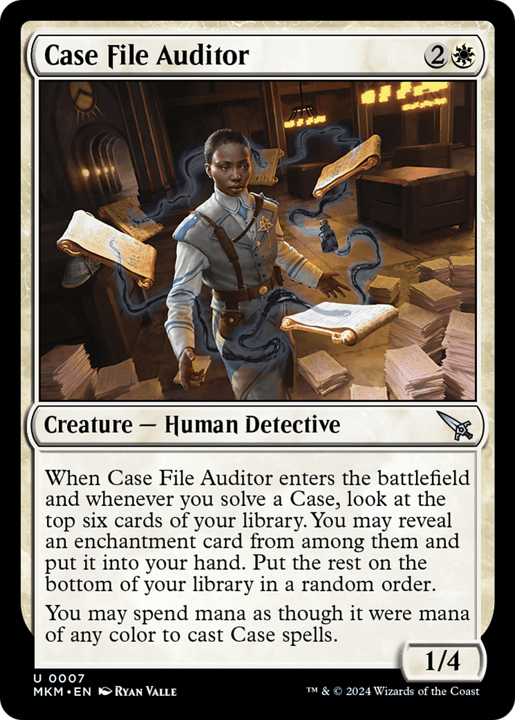Case File Auditor (Black) [Murders at Karlov Manor] [Foil]