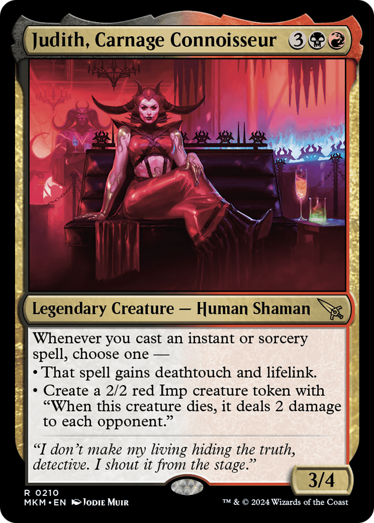 Judith, Carnage Connoisseur [Murders at Karlov Manor] [Foil]