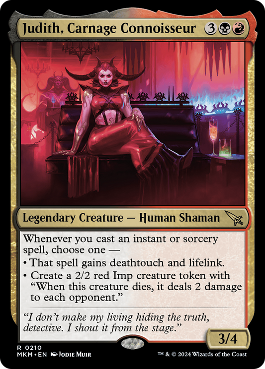 Judith, Carnage Connoisseur [Murders at Karlov Manor] [Foil]
