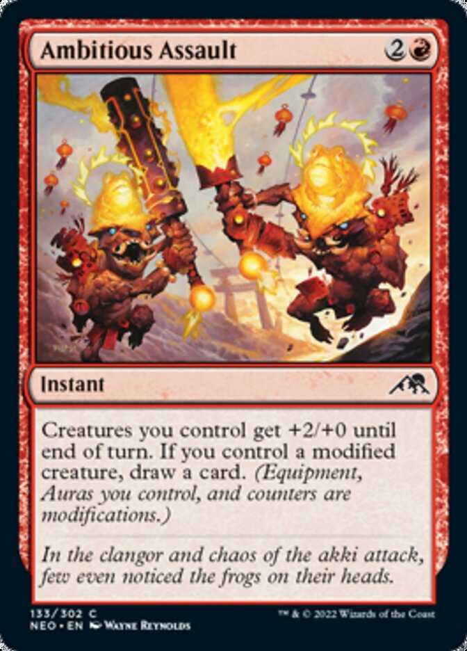 Ambitious Assault [Kamigawa: Neon Dynasty] [Foil]